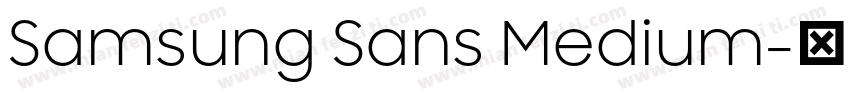 Samsung Sans Medium字体转换